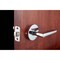 Sapphire Contra Collection Modern Brushed Chrome Grade 3 Passage Hall/Closet Door Handle LS-CON10-US26 - alternate 2